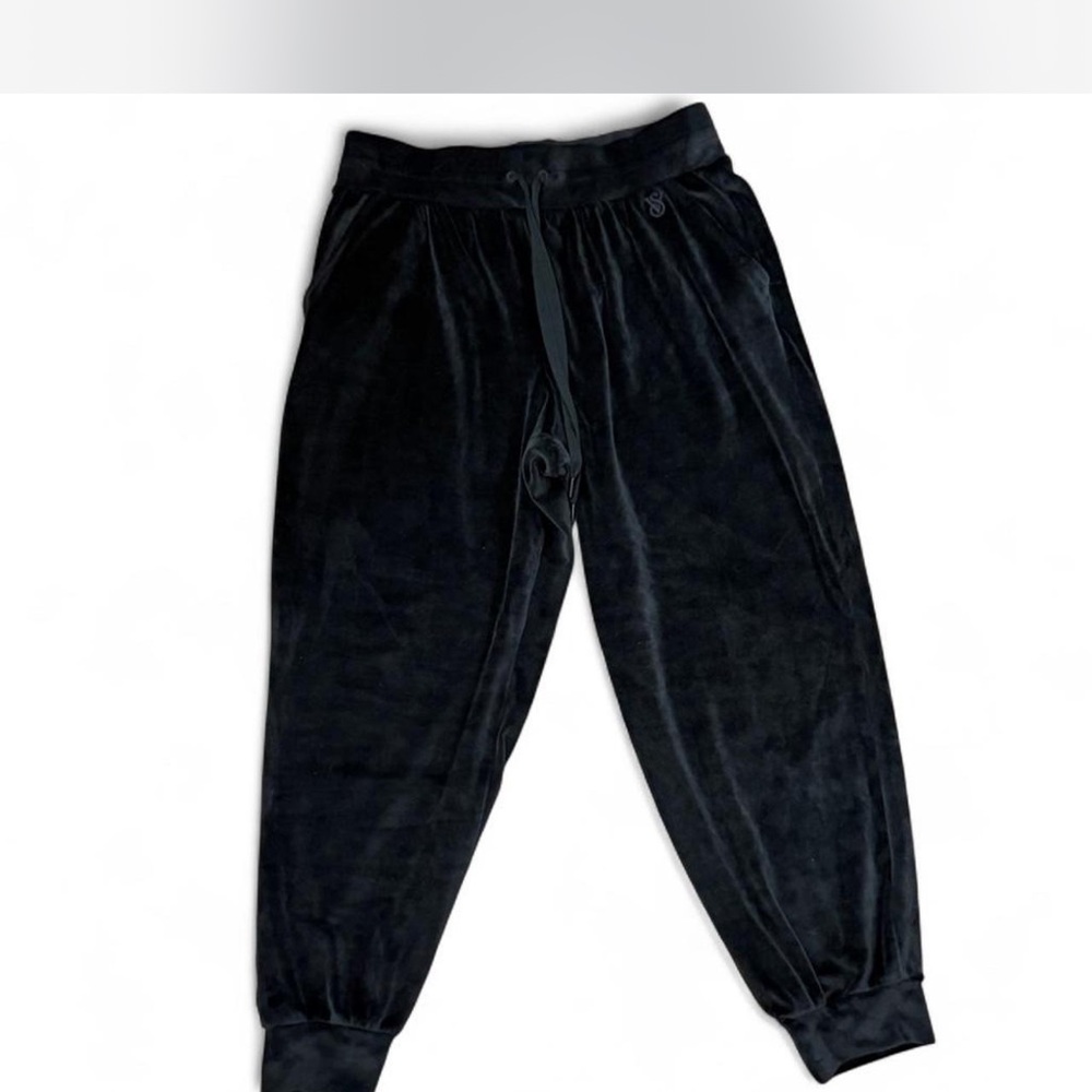 Victoria's Secret Black Velour Joggers
